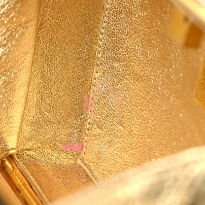 Judith Leiber Swarovski Crystal Minaudiere Clutch Gold Silver 11 of 11