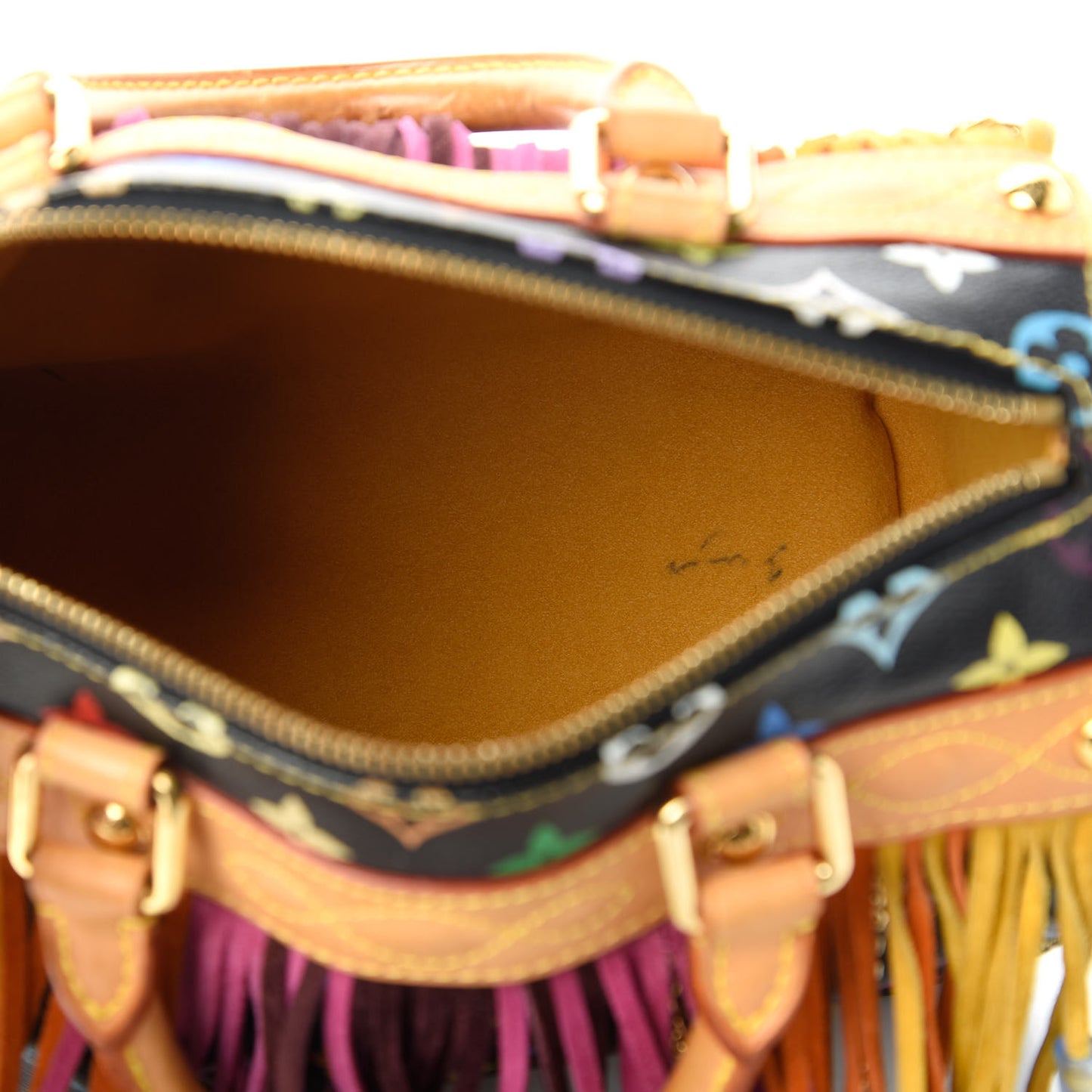 Monogram Multicolor Fringe Speedy 25 Black