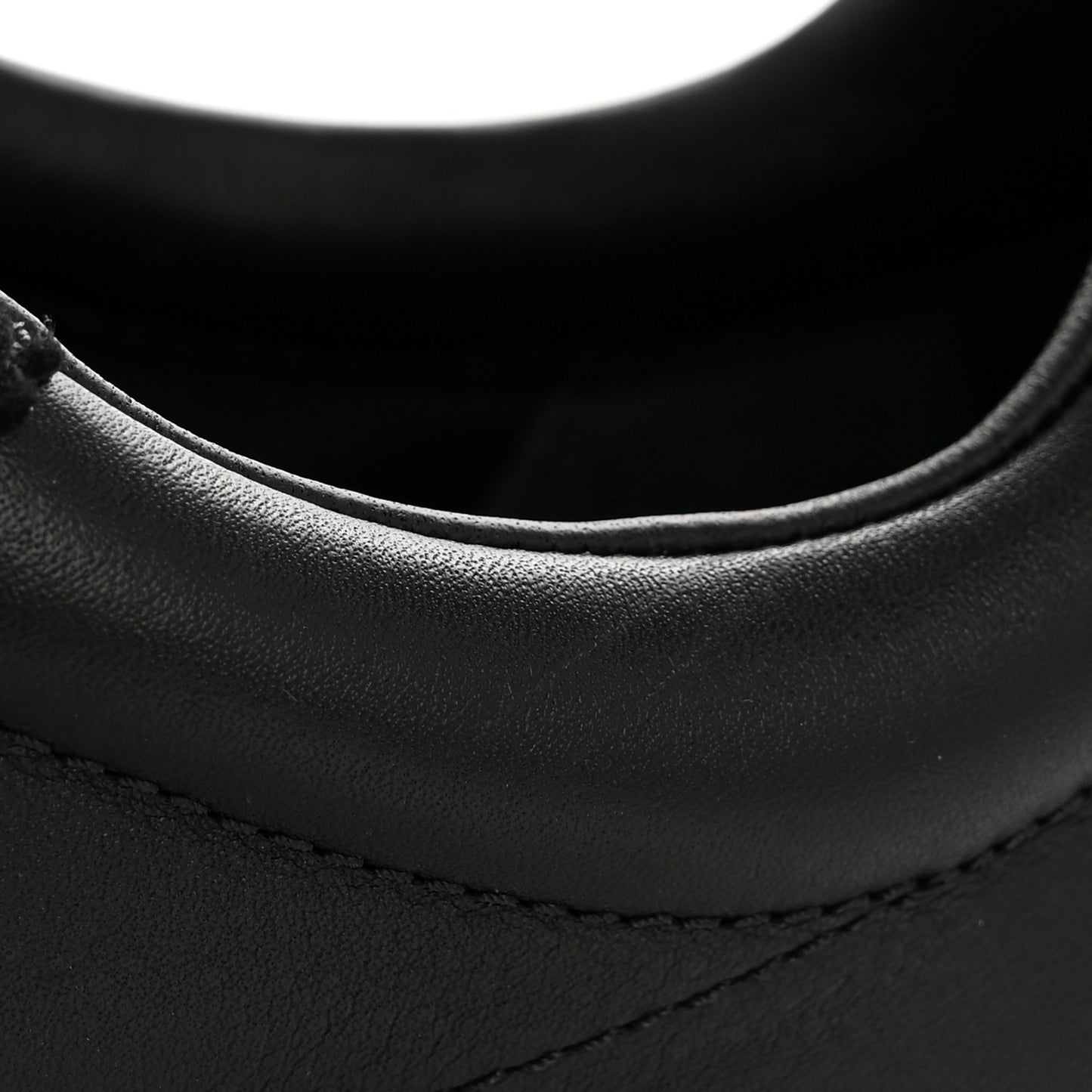 Goatskin Suede Goatskin Bouncing Sneakers 40 Black