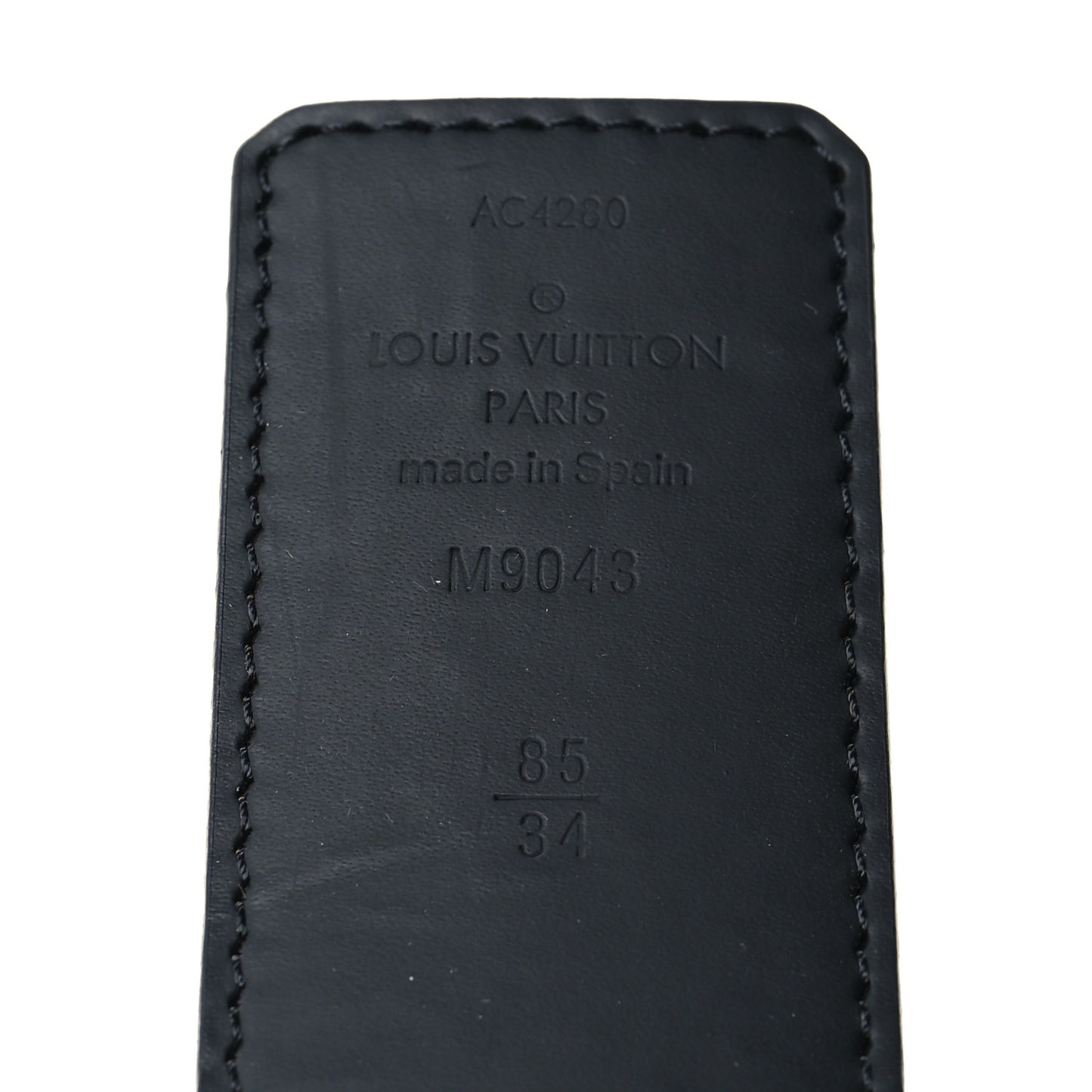 Monogram Eclipse Taigarama 40mm LV Initiales Reversible Belt 85 34 Black