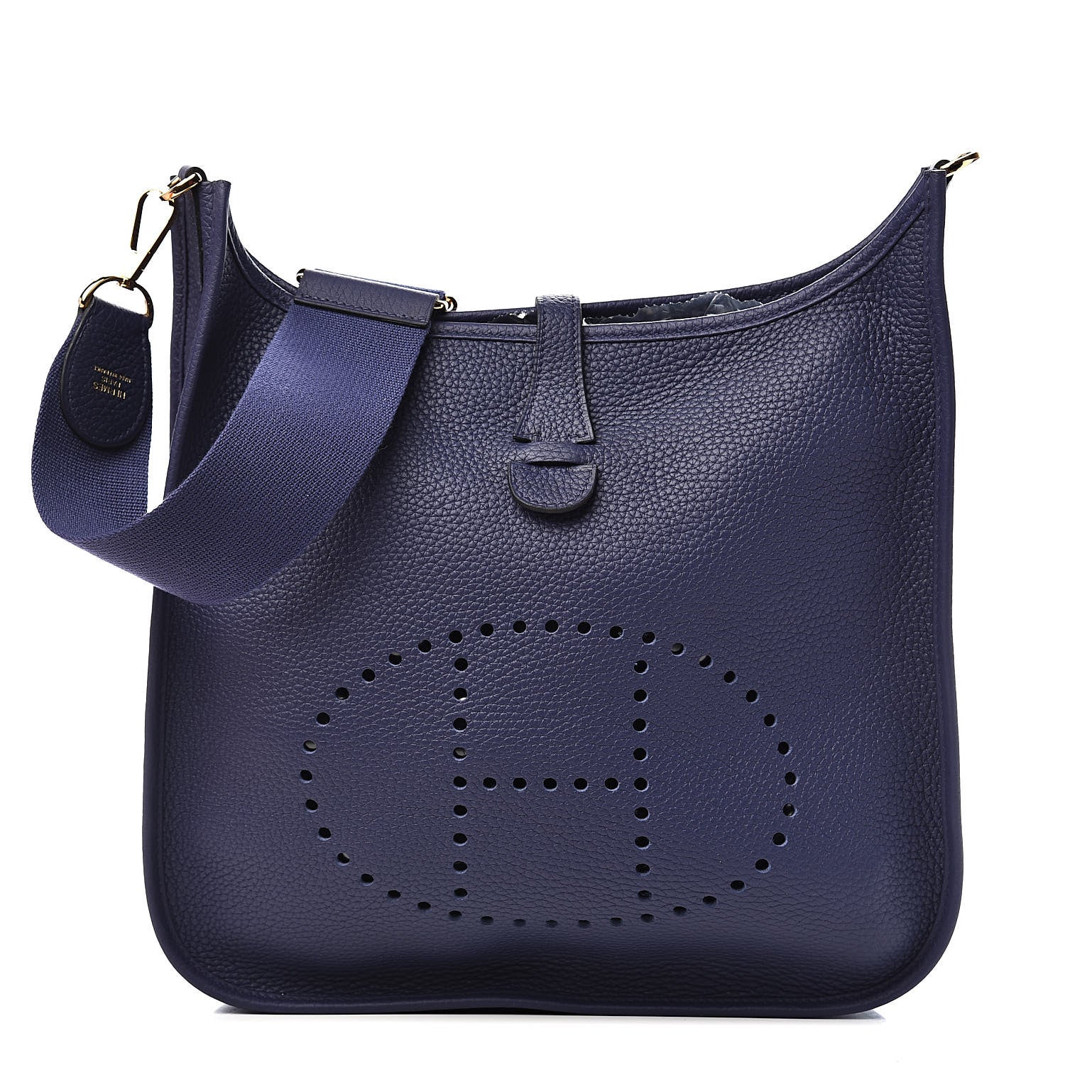 Hermes Taurillon Clemence Evelyne III PM Bleu Encre 1 of 11