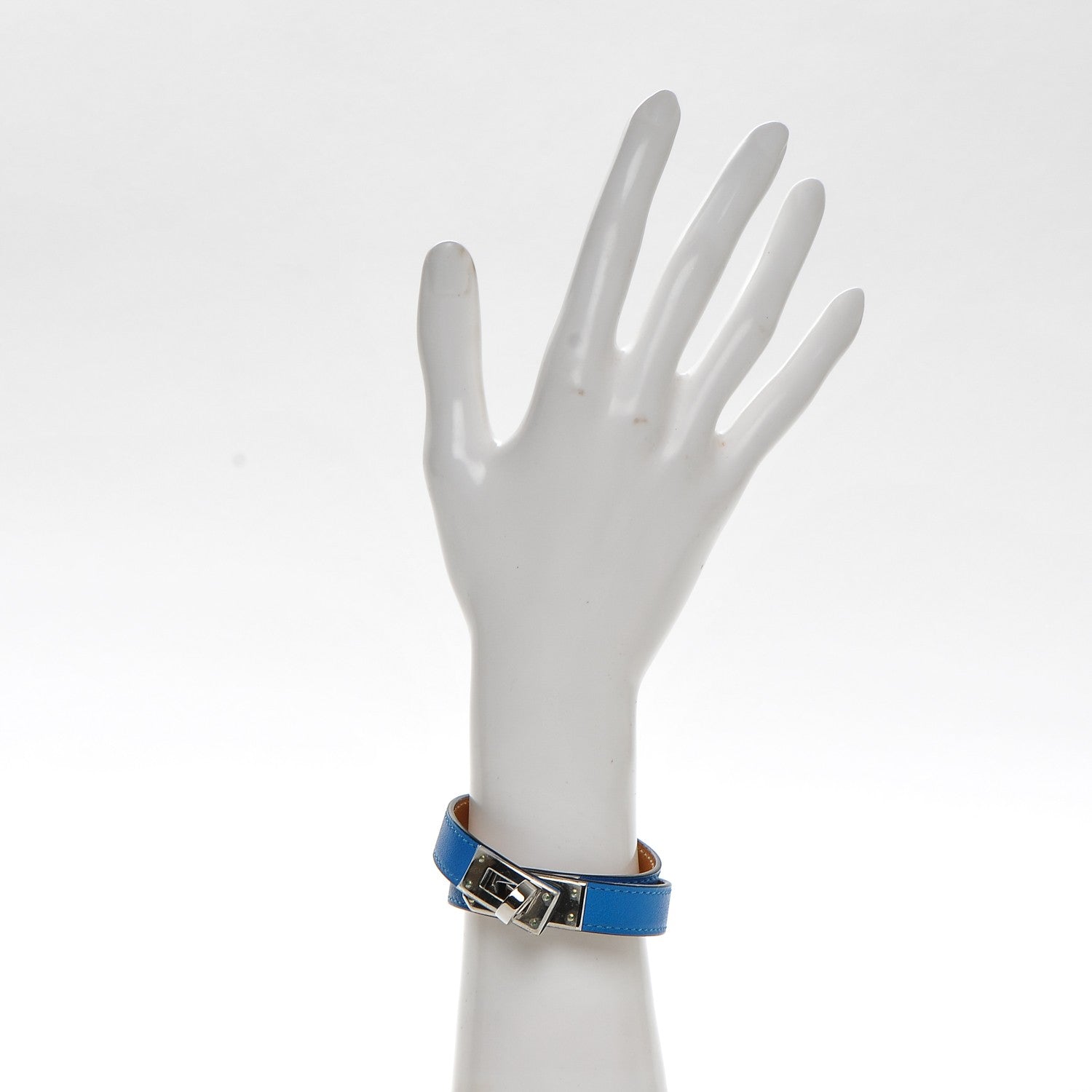Hermes Swift Kelly Double Tour Bracelet S Bleu Hydra 2 of 6