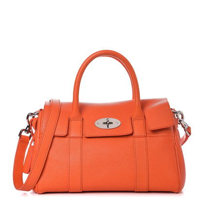 Mulberry Classic Grain Small Bayswater Satchel Bright Orange 1 of 11