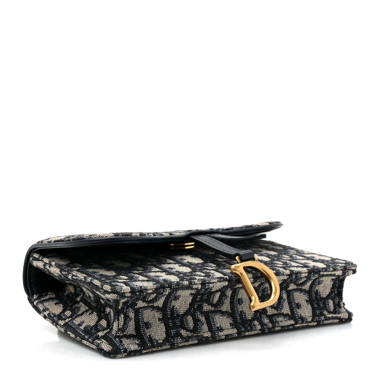 Oblique Saddle Belt Bag Blue