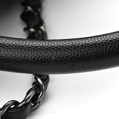 Chanel Caviar Quilted Medium Coco Handle Flap Black 11 of 12