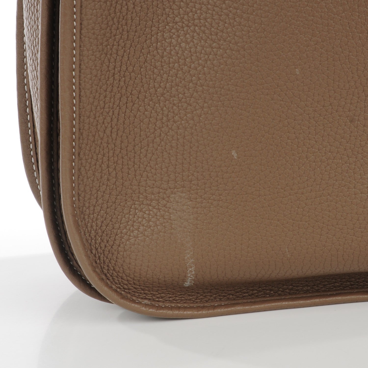 Hermes Taurillon Clemence Evelyne III GM Etoupe 9 of 11