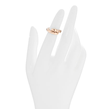 Bulgari 18K Rose Gold Serpenti Viper Ring XS 2 of 4