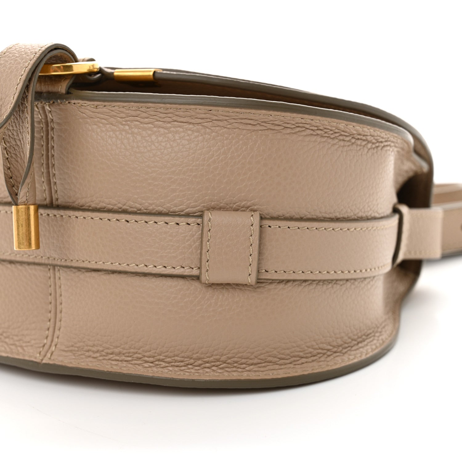 Chloe Grained Calfskin Small Marcie Saddle Bag  Boyish Brown 9 of 9