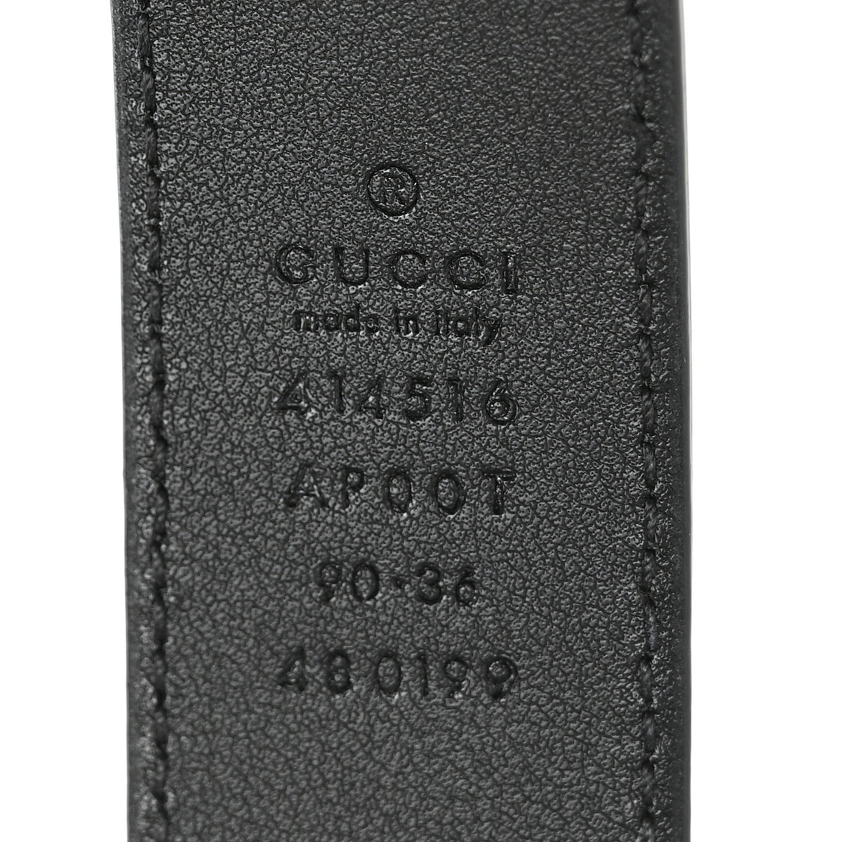 Gucci Calfskin Double G 30mm Belt 90 36 Black 4 of 5