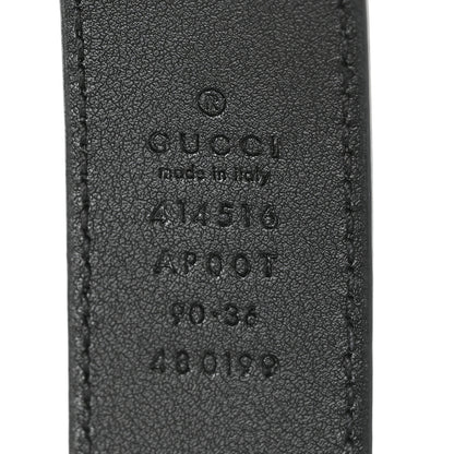 Gucci Calfskin Double G 30mm Belt 90 36 Black 4 of 5