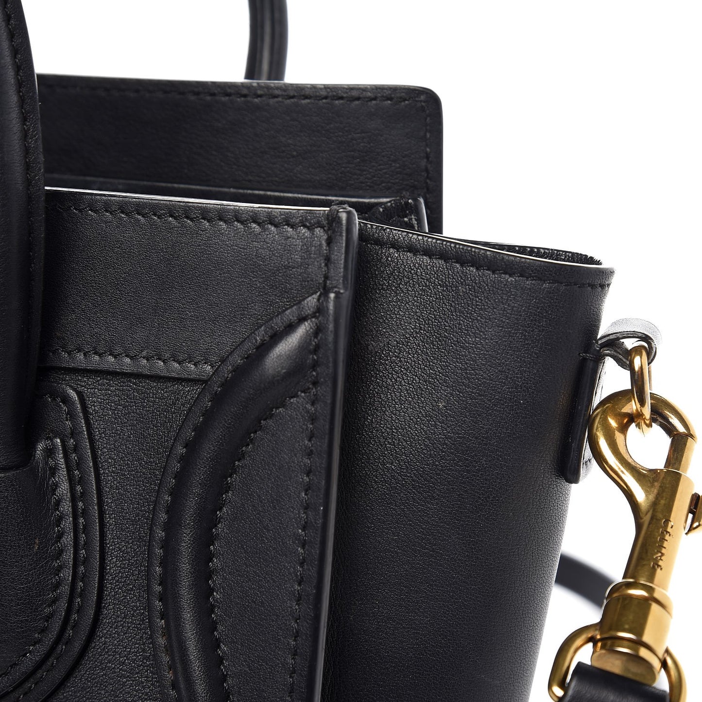 Smooth Calfskin Nano Luggage Black