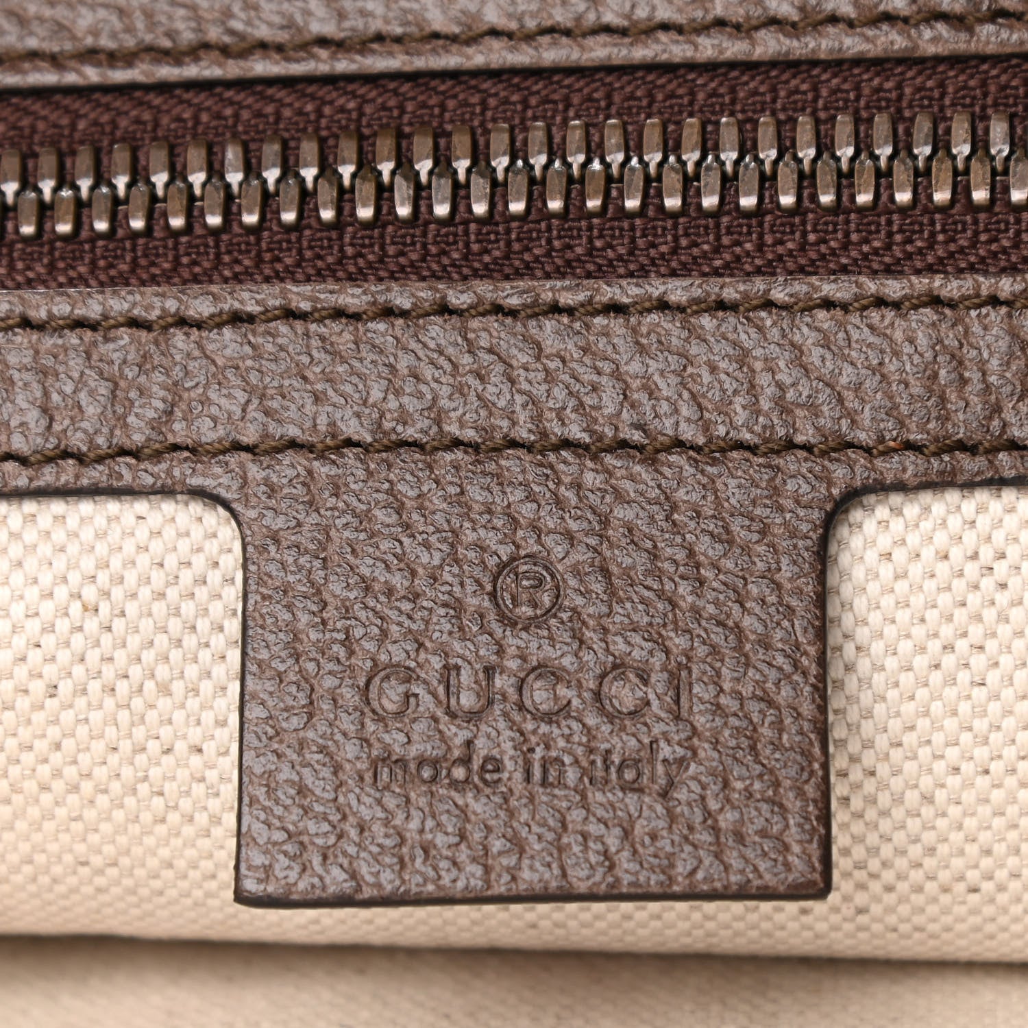 Gucci GG Supreme Monogram Web Ophidia Half Moon Hobo Brown 6 of 11