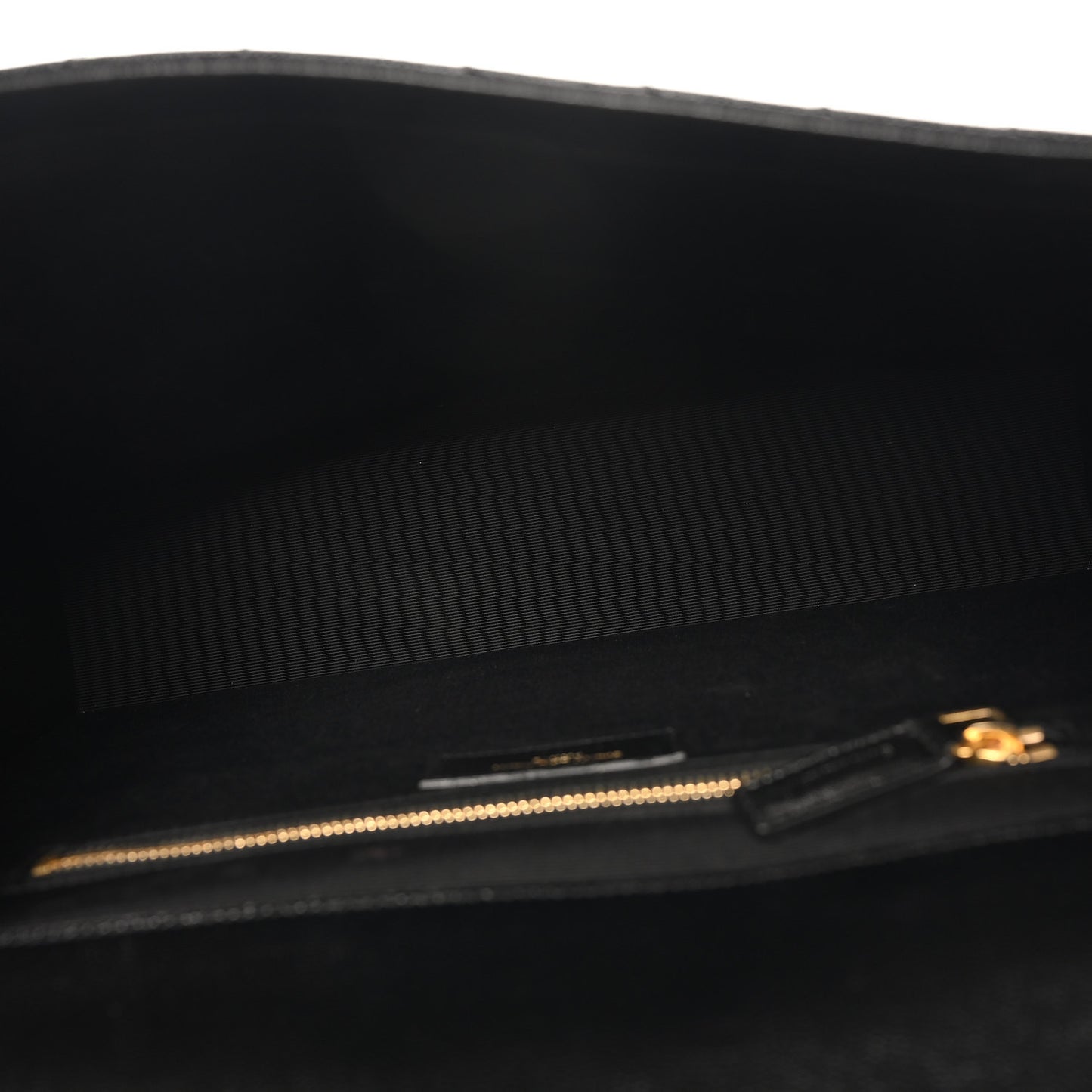 Grain De Poudre Matelasse Chevron Large Monogram Satchel Black