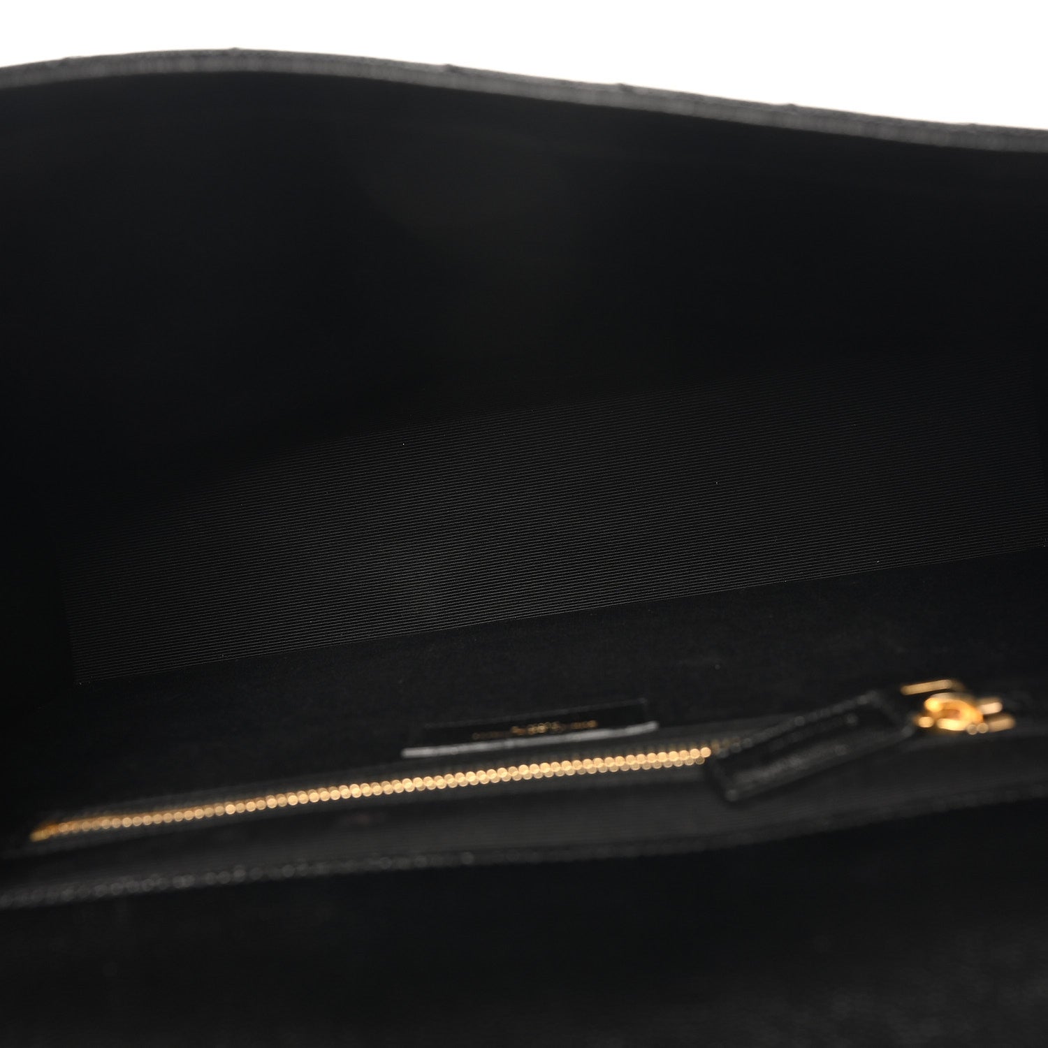 Saint Laurent Grain De Poudre Matelasse Chevron Large Monogram Satchel Black 5 of 9