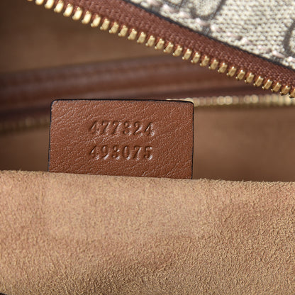 Gucci GG Supreme Monogram Large Linea A Hobo Light Brown 9 of 11