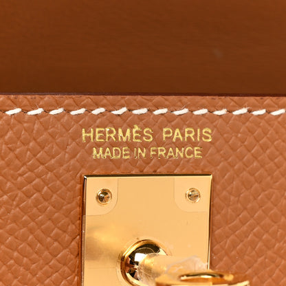 Hermes Epsom Mini Kelly Sellier 20 Gold 5 of 8