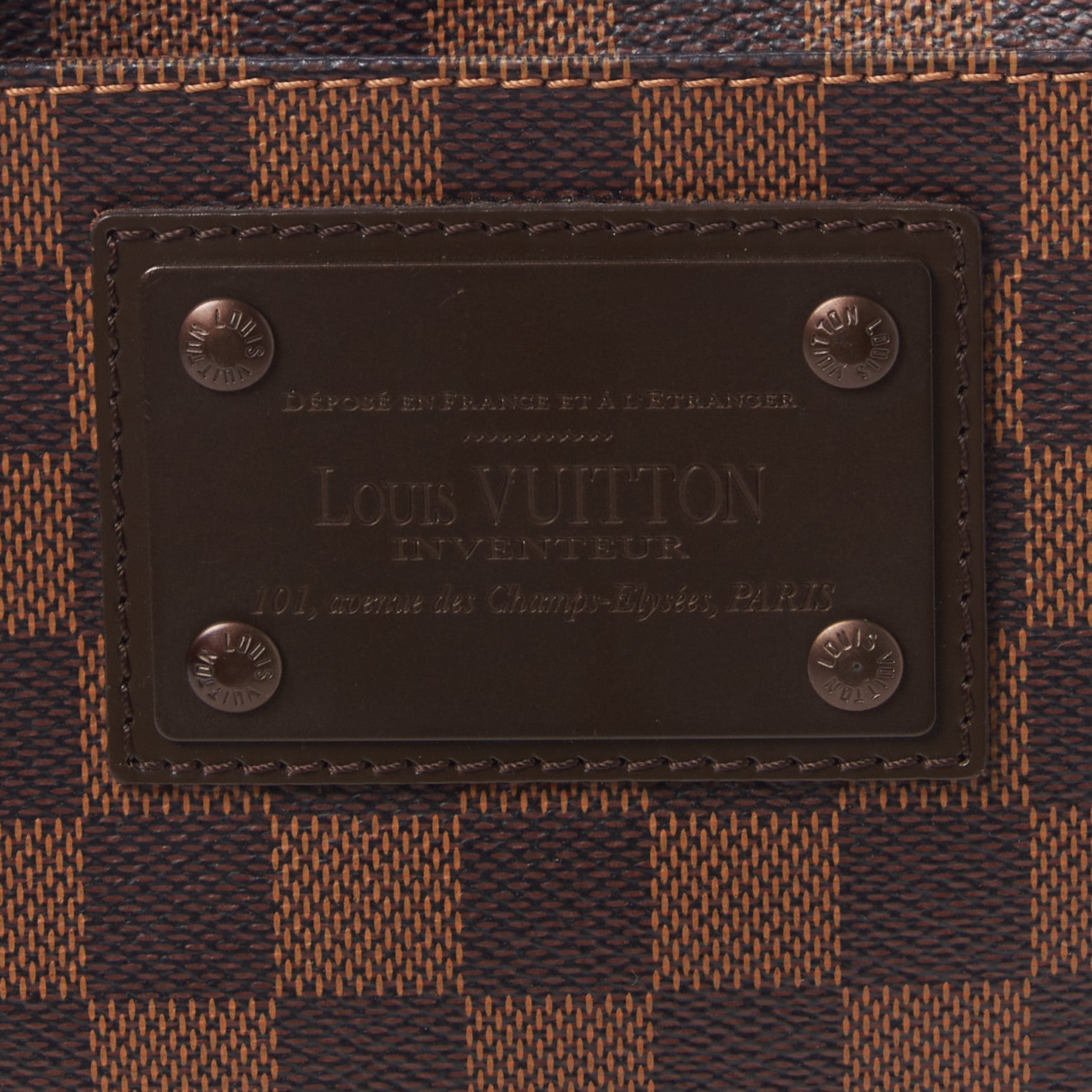 Louis Vuitton Damier Ebene Brooklyn Flat Pochette 8 of 9