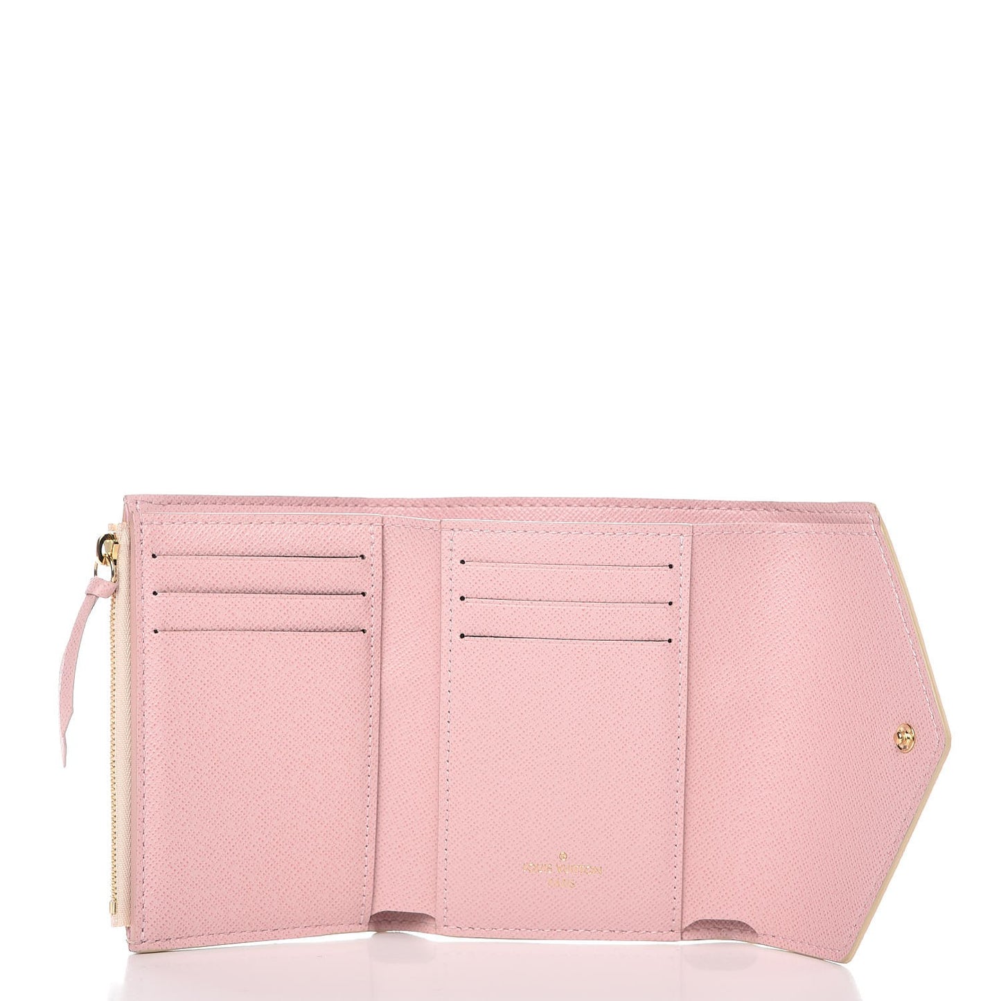 Damier Azur Victorine Wallet Rose Ballerine
