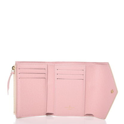 Louis Vuitton Damier Azur Victorine Wallet Rose Ballerine 5 of 7