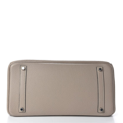 Hermes Taurillon Clemence Birkin 35 Gris Tourterelle 6 of 32