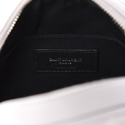 Saint Laurent Grain De Poudre Matelasse Chevron Quilted Round Vinyle Camera Bag Souris 8 of 10