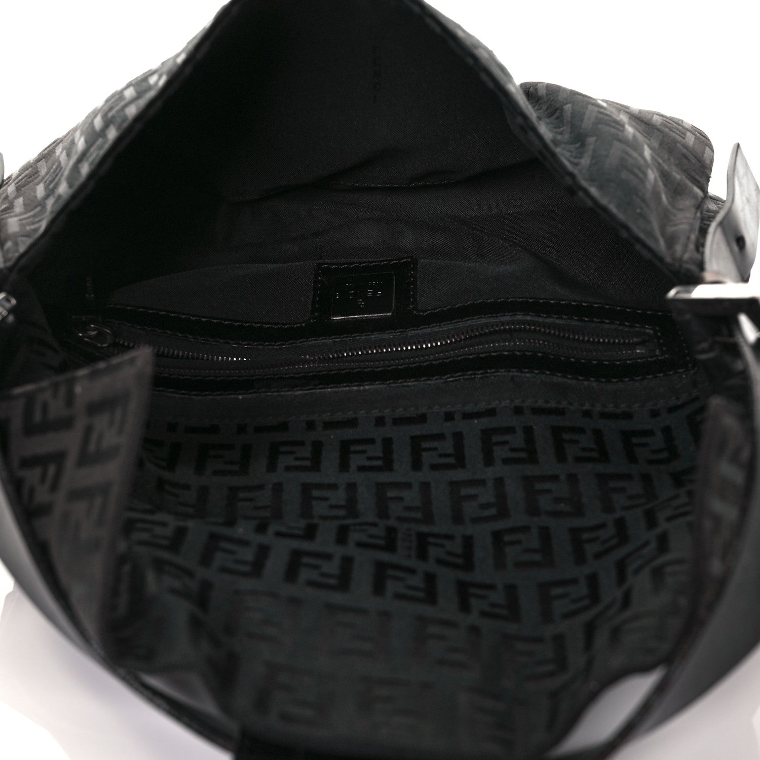 Fendi Zucchino Baguette Black 5 of 11