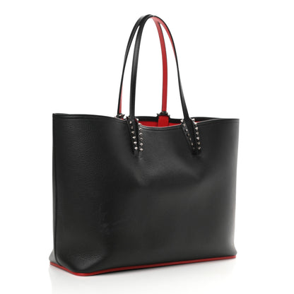 Christian Louboutin Calfskin Spikes East West Cabata Tote Black 3 of 10
