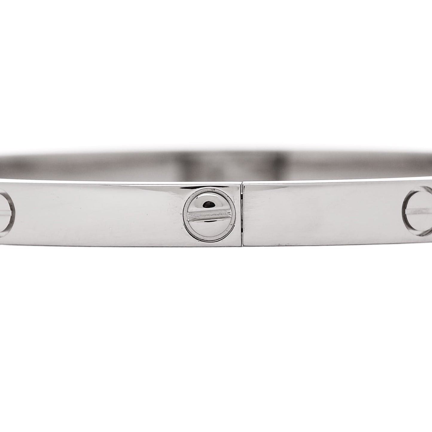 18K White Gold Small LOVE Bracelet 15