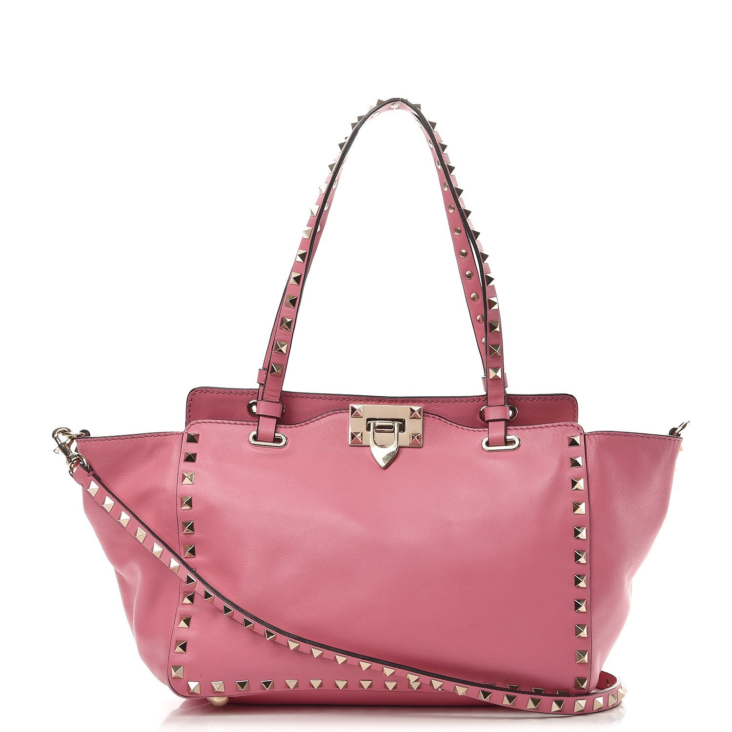 Valentino Garavani Vitello Small Rockstud Tote Ninphea 1 of 13