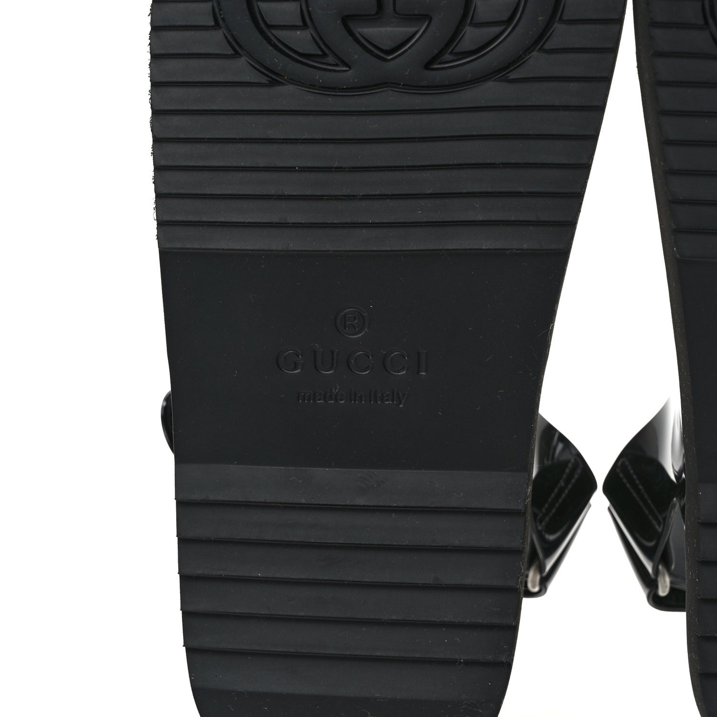 Rubber Mini Double G Womens Isla Dad Sandals 41 Black