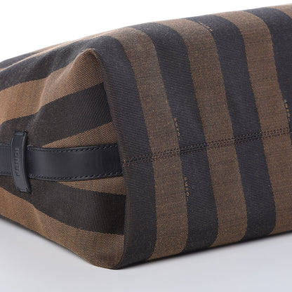Fendi Pequin Cuoio Vegetale Large Hobo Tobacco Rosso Black 10 of 11