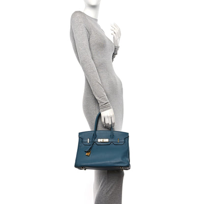 Hermes Togo BIRKIN 30 Cobalt 2 of 12