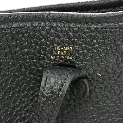 Hermes Taurillon Clemence Evelyne TPM Black 6 of 11