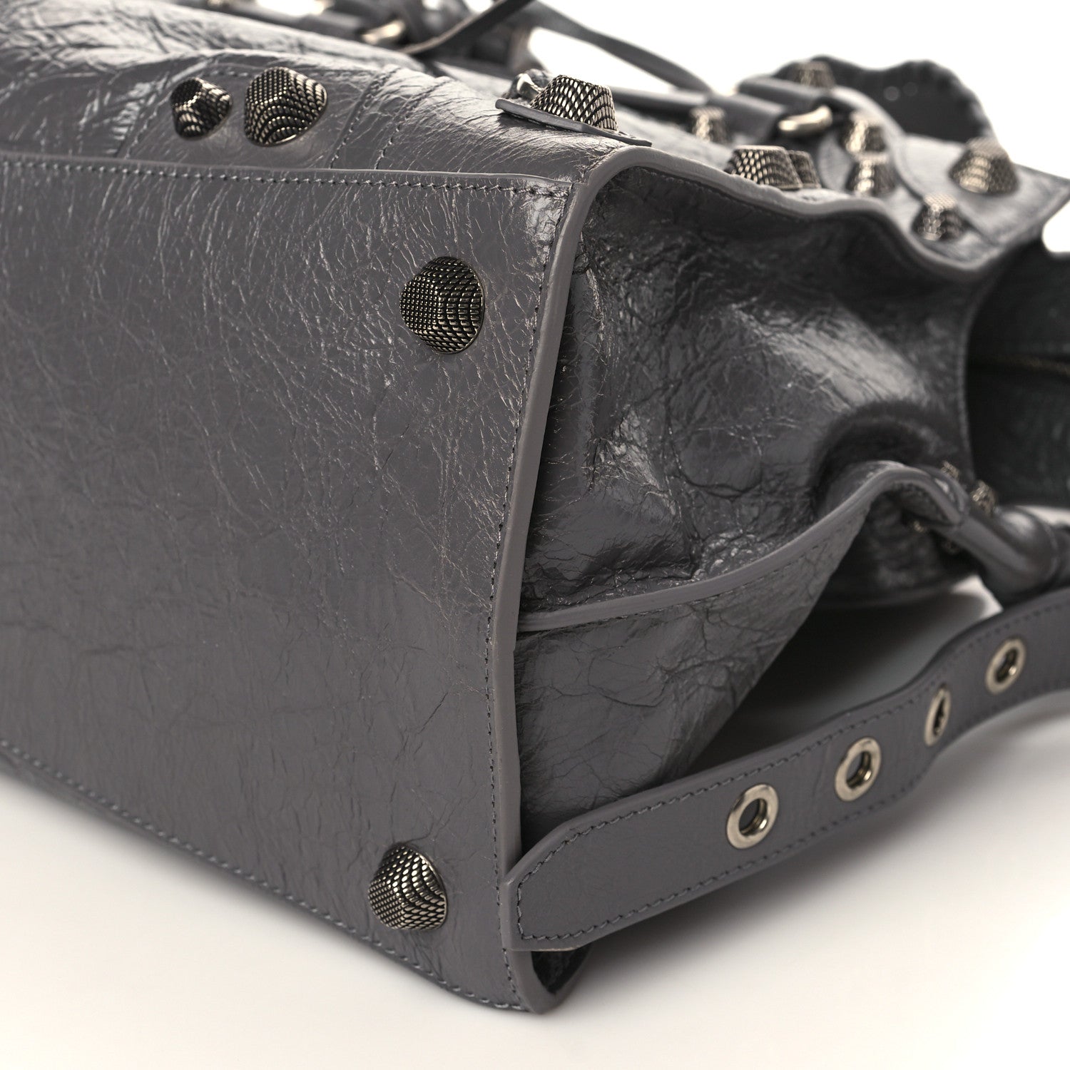 Balenciaga Agneau Arena Neo Cagole City Handbag Dark Grey 9 of 9