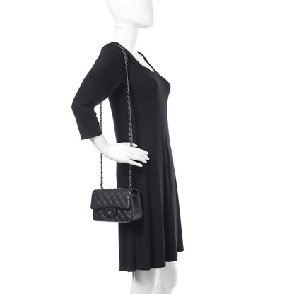 Chanel Iridescent Caviar Quilted Mini Rectangular Flap Black 2 of 11