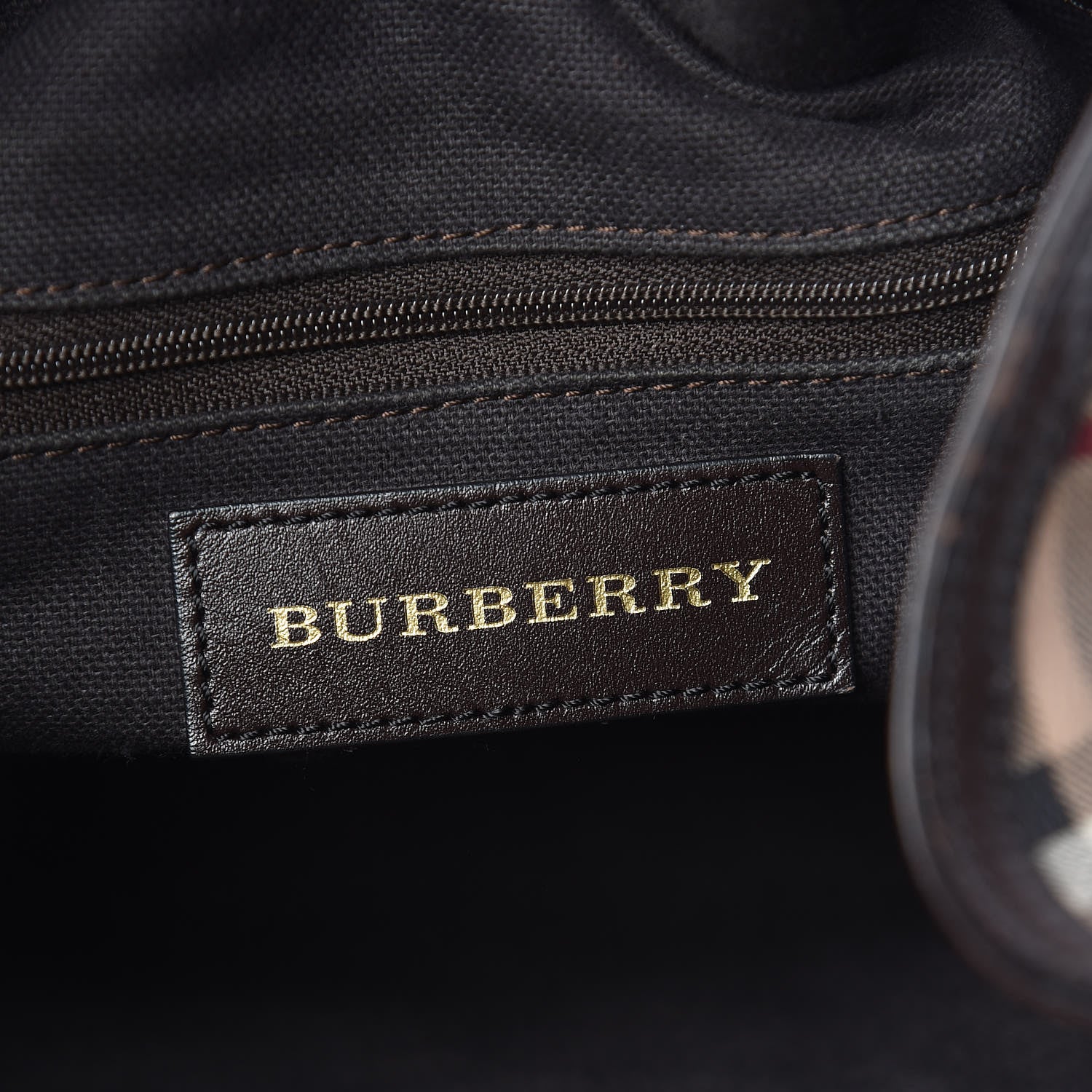 Burberry Haymarket Check Medium Walden Belted Hobo Chocolate 9 of 13
