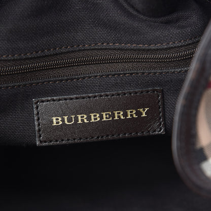 Burberry Haymarket Check Medium Walden Belted Hobo Chocolate 9 of 13