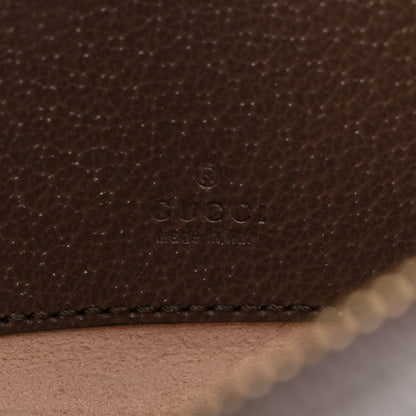 Gucci Monogram Jumbo GG Textured Dollar Calfskin Web Mini Ophidia Half Moon Hobo Camel Ebony New Acero 6 of 12
