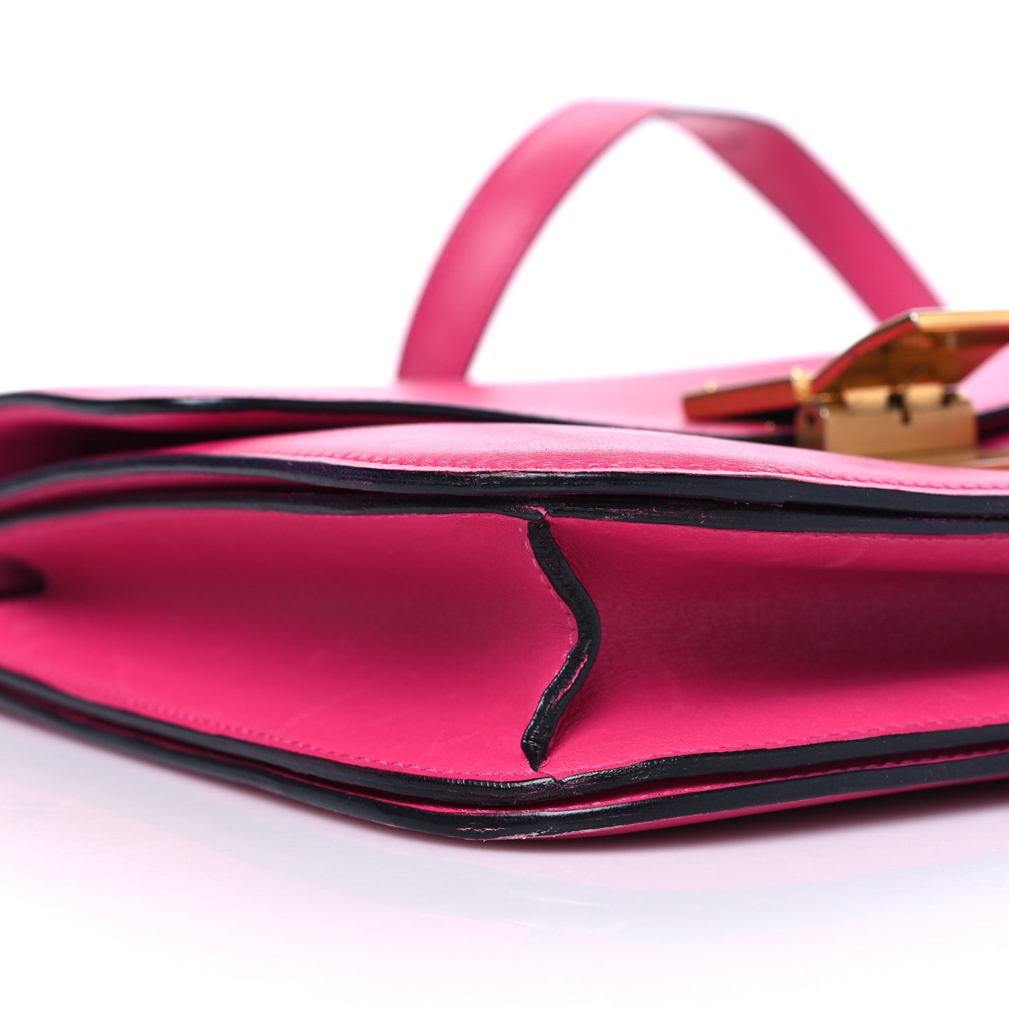 Box Calfskin Medium Classic Box Flap Bag Hibiscus