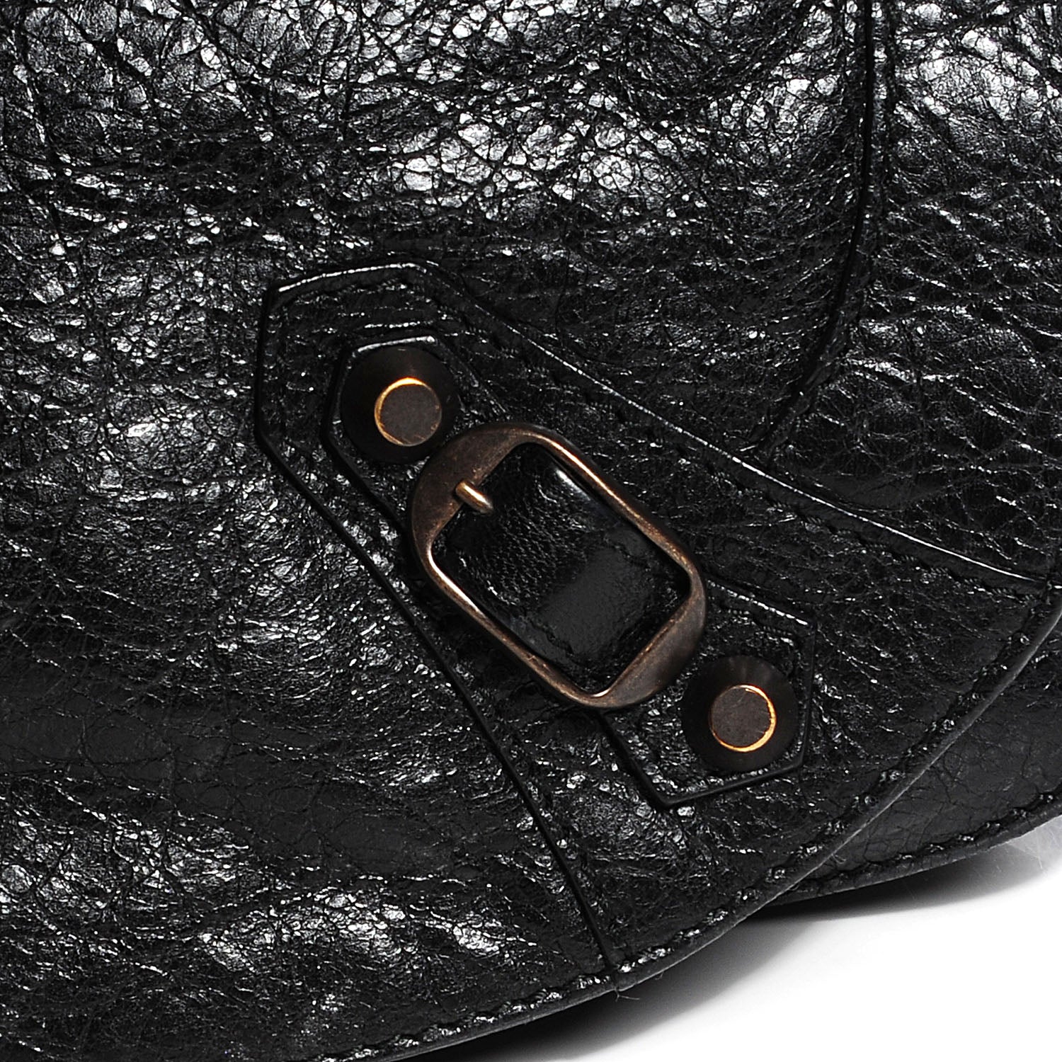 Balenciaga Agneau Classic Hardware Neo Folk Messenger Black 6 of 11