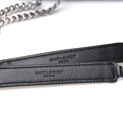 Saint Laurent Calfskin Y Quilted Monogram Medium Loulou Chain Satchel Black 16 of 17