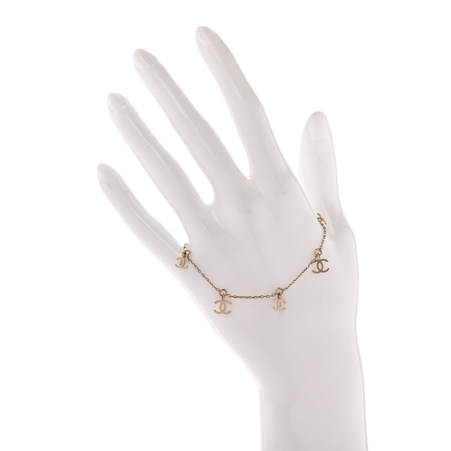 Chanel CC Charm Bracelet Gold 2 of 4