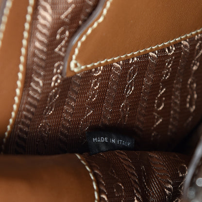 Prada Soft Calfskin Tote Cannella 6 of 14