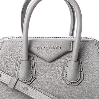 Givenchy Sugar Goatskin Mini Antigona Pearl Grey 10 of 10