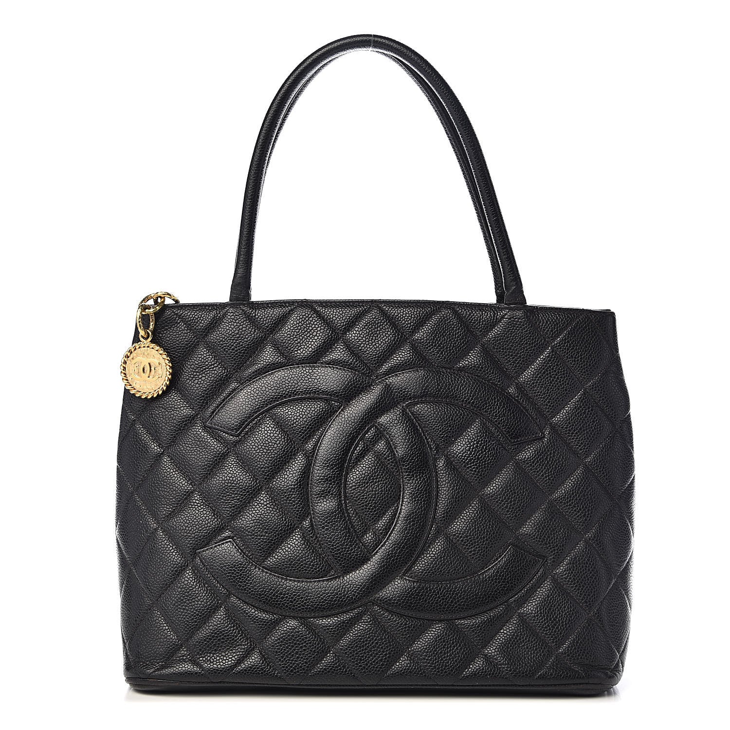 Chanel Caviar Quilted Medallion Tote Black 1 of 15