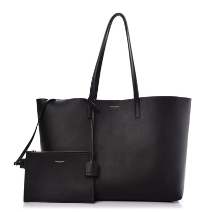 Saint Laurent Calfskin Large Shopping Tote Black 1 of 9