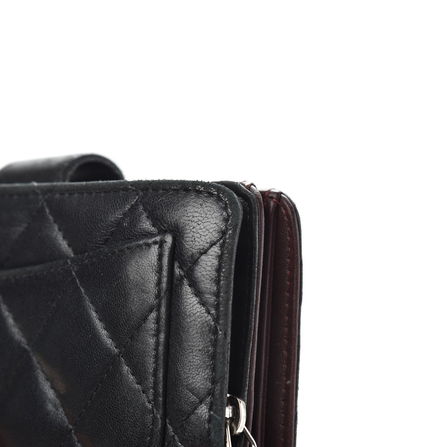 Chanel Lambskin Quilted Zipped Pocket Wallet Black 9 of 15