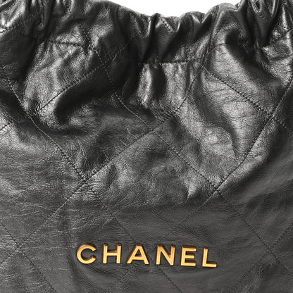 Chanel Metallic Calfskin Quilted Chanel 22 Ruthenium 8 of 10