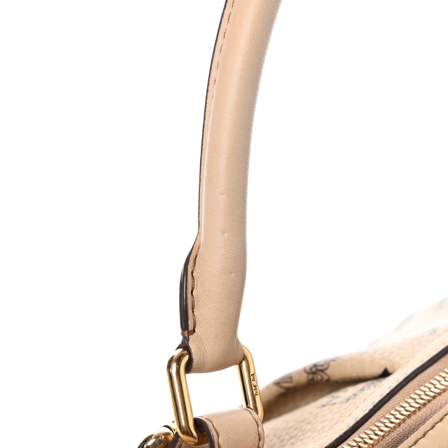 MCM Visetos Medium Essentials Shoulder Bag Beige 11 of 11