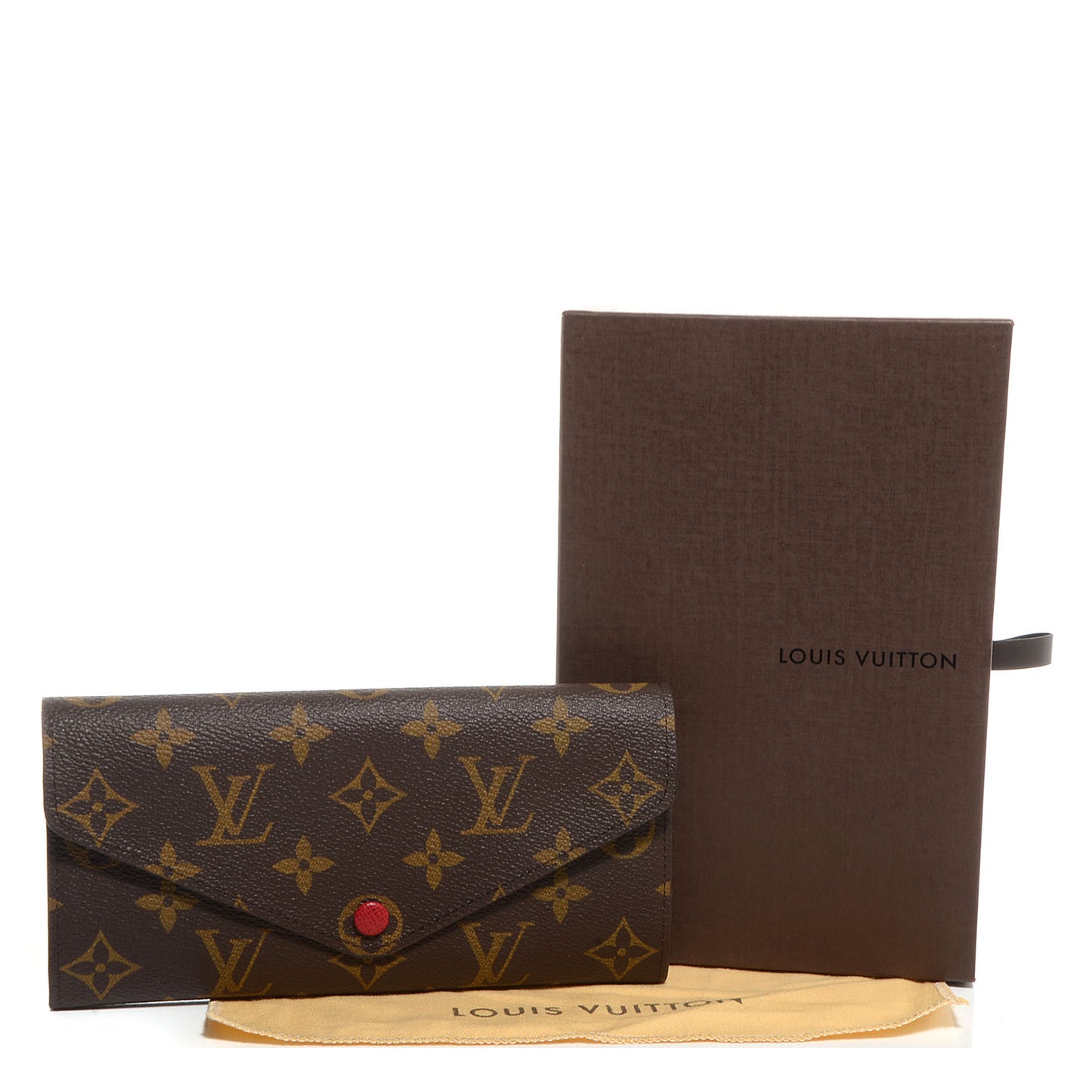 Monogram Josephine Wallet Red